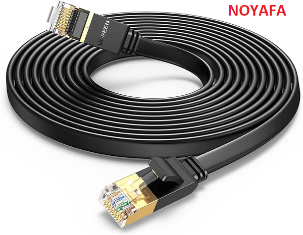 Ugreen 25216 Cáp mạng Cat7 dẹt U/FTP dài 15M tốc độ 10Gbps tần số 600Mhz cao cấp